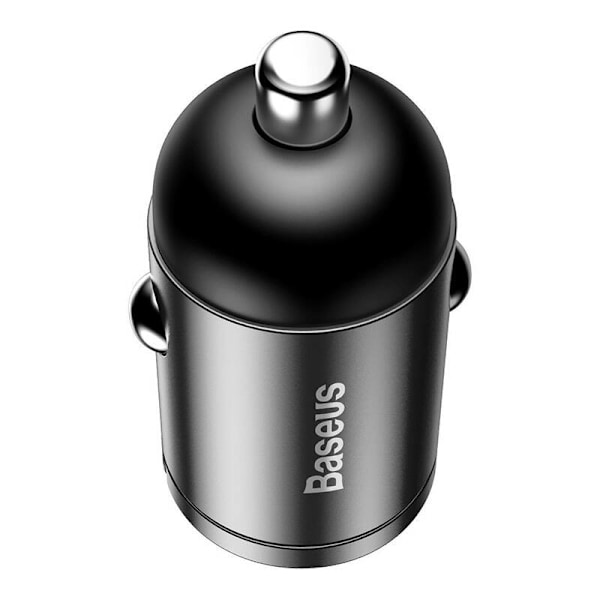 Baseus Tiny Star Mini Quick Charge Billaddare USB Port 30W Grå