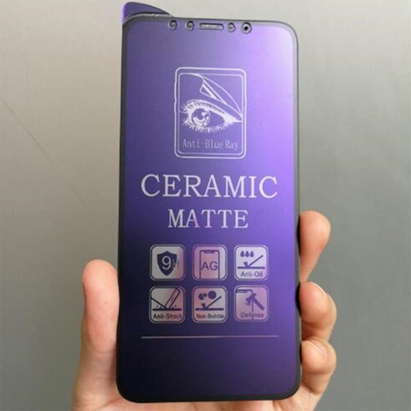 Violetti sinivalosuojattu karkaistu kalvo iPhone 16 Pro Maxille
