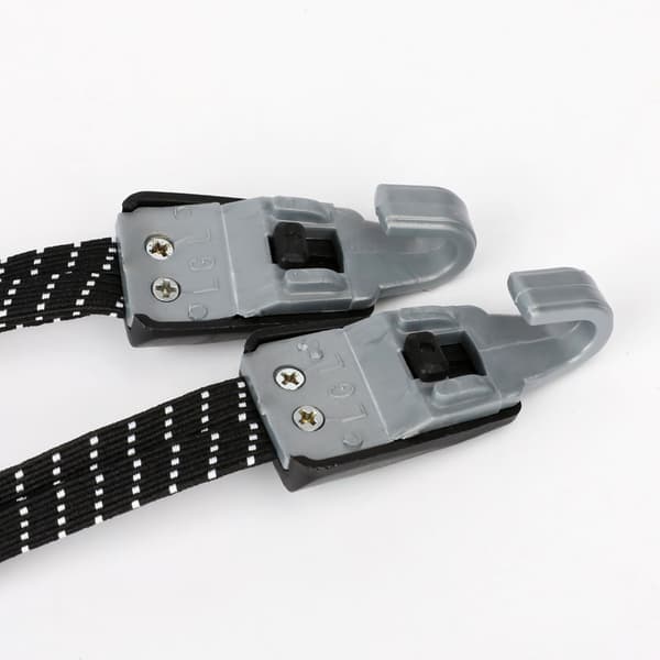 Bungee snor med stålkrog Black Black