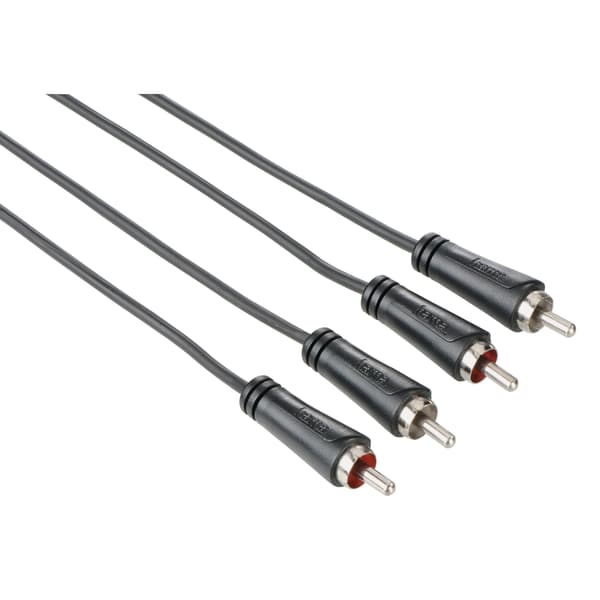 Kabel Audio 2xRCA-2xRCA Svart 3m