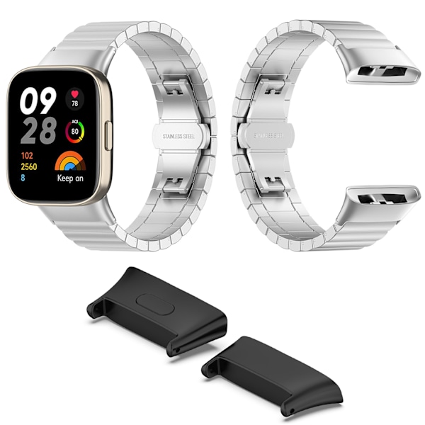 Klockbandsfästen - 1 par Redmi Watch 3 Svart