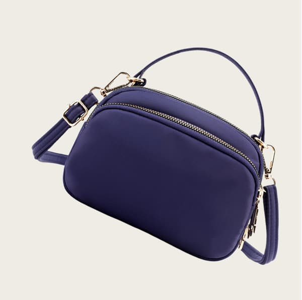 Alsidig nylon skuldertaske DarkBlue DarkBlue