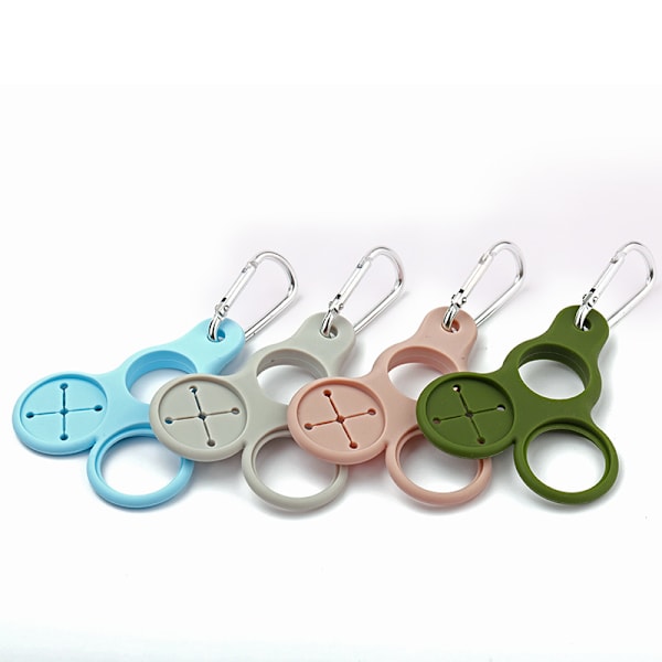 Silicone Vattenflaskhållare Clip - 4-pack Flerfärgad