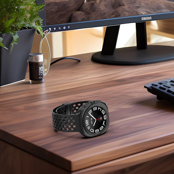 Samsung Watch Ultra 47 mm åndbart silikonebånd med magnetisk spænde