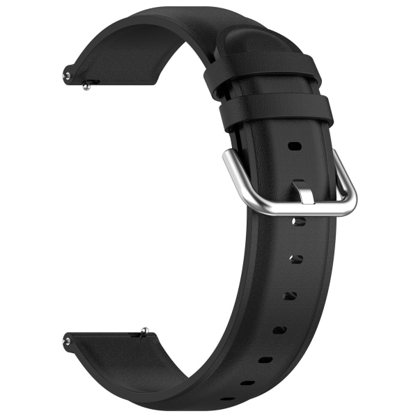 20 mm sportband i läder som är kompatibla med CMF BY NOTHING Watch Pro Svart