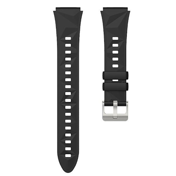 Silikoninen kellohihna soljella Huawei GT5:lle - 18MM Musta