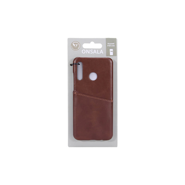 Mobilskal Läder Brun - Huawei P30 Lite