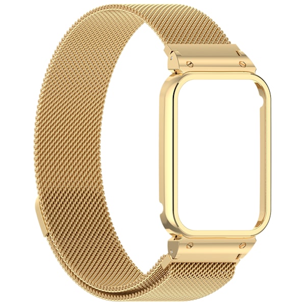Metallram för Xiaomi Band 9 Pro med Milanese-rem Guld