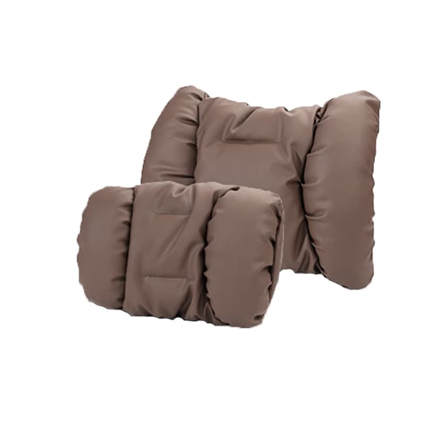Auton ristiseläntuen tyynysetti - niskatuki + ristiseläntuki Brown Brown
