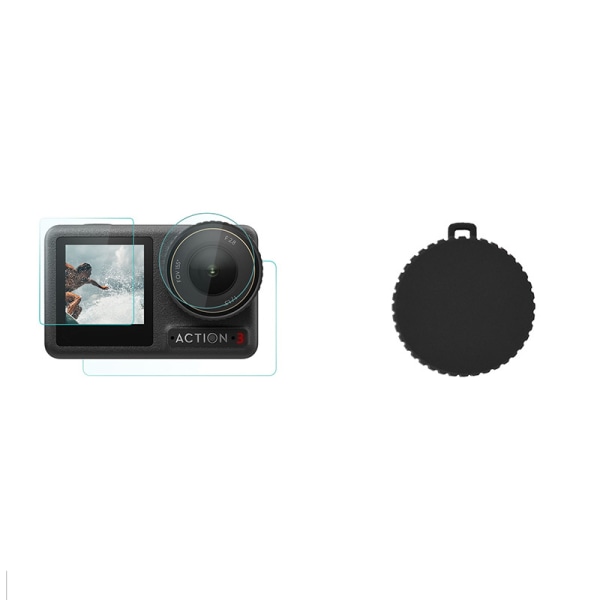 Kameralinsebeskyttersæt - ACTION 3 Lens Cover + ACTION 3 Lens Fi