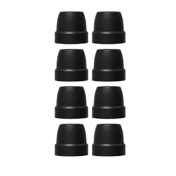 Runda Stolsbensskydd (8-pack) Svart M