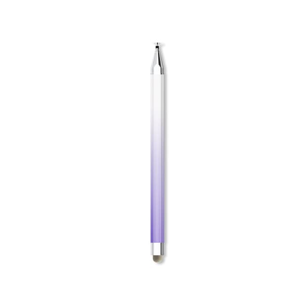Hvid-lilla gradient 2-i-1 kapacitiv styluspen