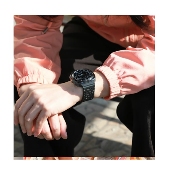 Snyggt silikonarmband för Samsung Watch Ultra 47mm Svart