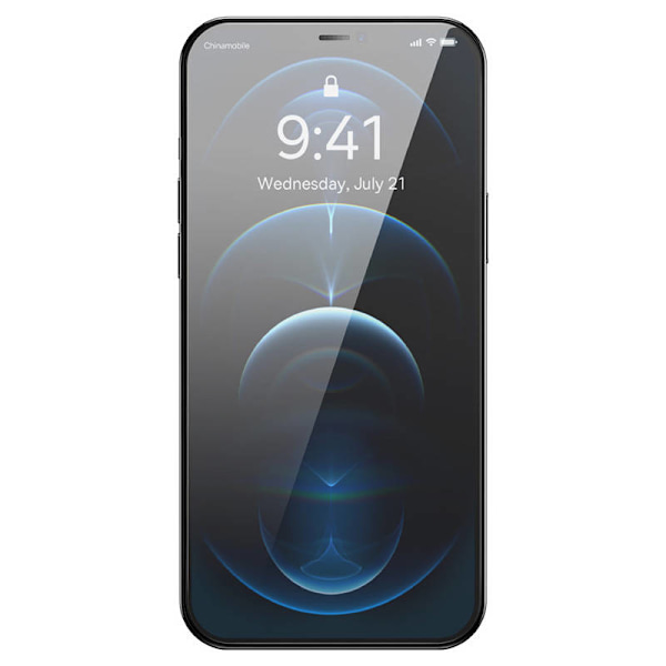 Baseus Schott HD hærdet glas med støvfilter 0,3 mm til iPhone 12 Pro Max