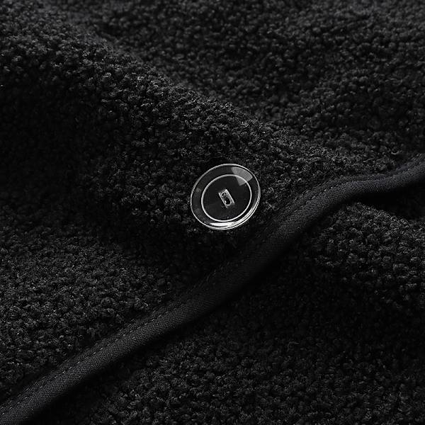 Lämmitetty fleece-liivi helpoilla säätimillä - 15 lämmitysaluetta Musta 3XL