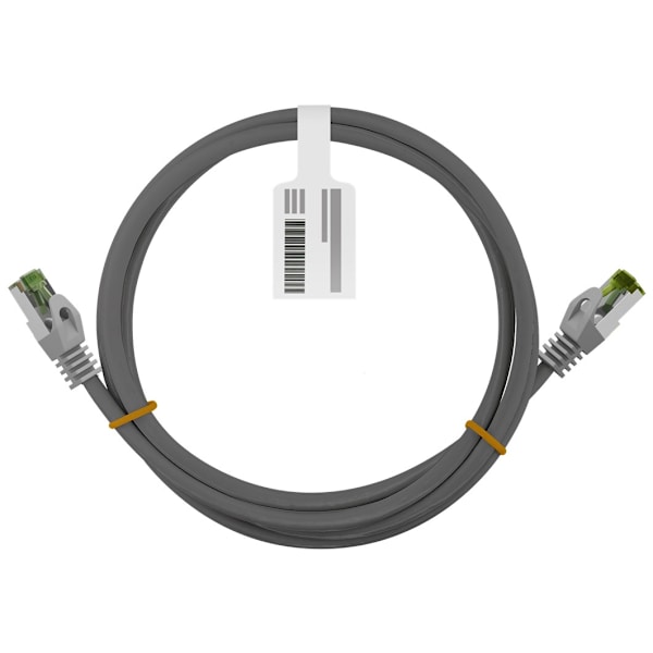 GHMT-certifierad CAT 8.1 patchkabel, S/FTP (PiMF), grå