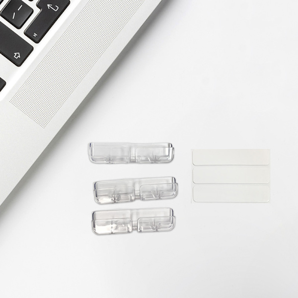 Desktop Cable Organizer Clip Kabelopbevaring USB-kabelopruller Transparent Transparent