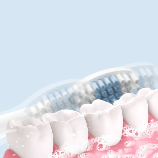 Elektrisk tandbørste med tandstensfjerner Blå