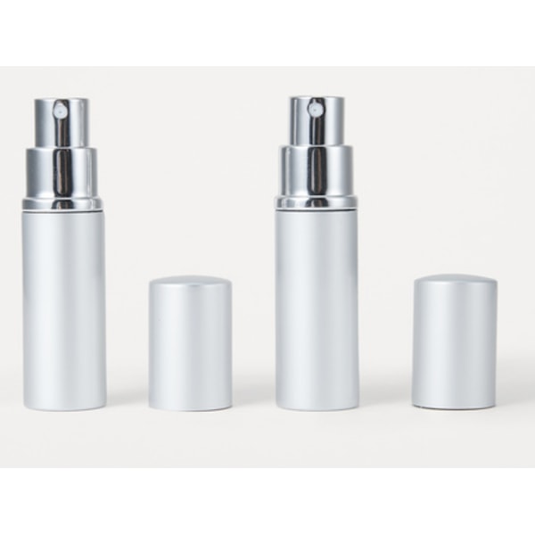 Mini refill parfumeflasker 2-pak Sølv 5 ml