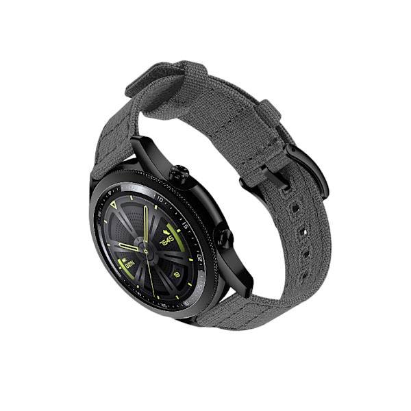 Vävd Canvas Quick Release Klockarmband för Huawei GT4 Mörkgrå 20 mm