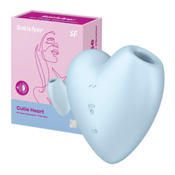 Klitoral massageapparat Satisfyer Cutie Heart (blå)