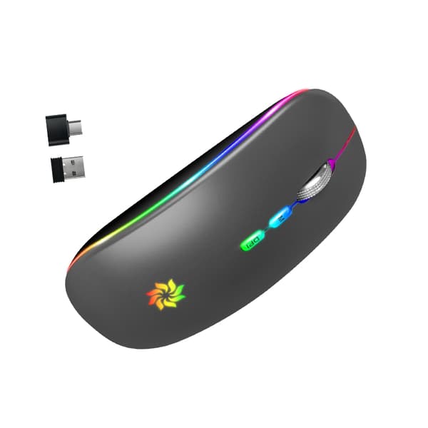 Tyst Dual Mode Mus: Uppladdningsbar Trådlös Bluetooth 5.1 E