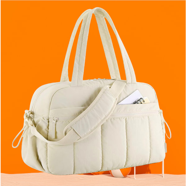 Uusi lokerollinen urheilukassi olkapäälle Beige