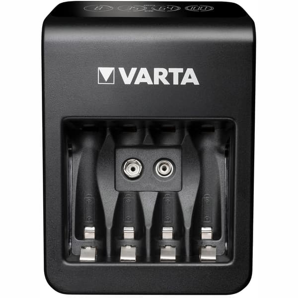 Batterioplader LCD-stiklader+ AA/AAA/9V inkl. 4xAA