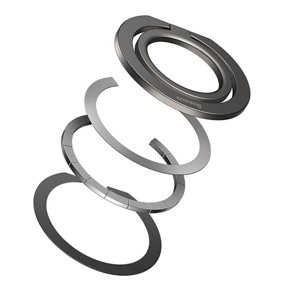 Baseus Halo Ring-hållare för telefoner (grå)