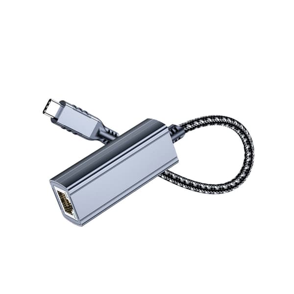 USB-C til Gigabit Ethernet-adapter med RJ45-port, plug-and-play til kablet netværk