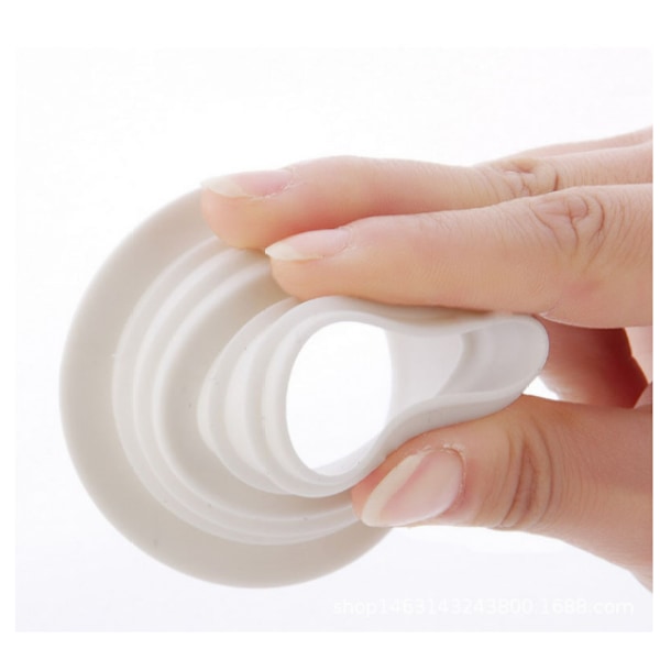 5-pack silikon avloppsrör luktstoppare White White