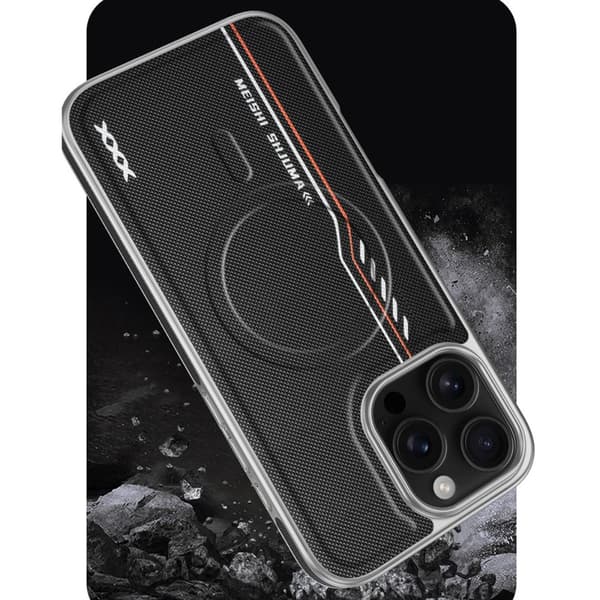 Sort Magnetisk PC-etui Kompatibelt med iPhone 17 Pro Max - Stødsikkert, Skridsikkert og Ridsefast