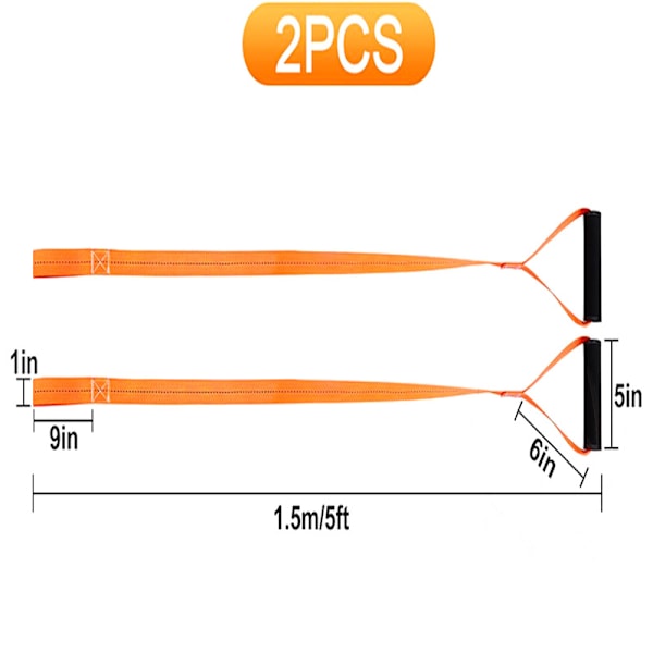 2-pack Deer Traction Strap, Heavy Duty Hunting Traction Grip