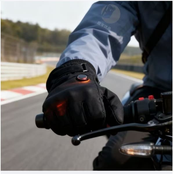 Genopladelige opvarmede touchscreen-handsker til vinter udendørs sport (8-16 timer) Black Black