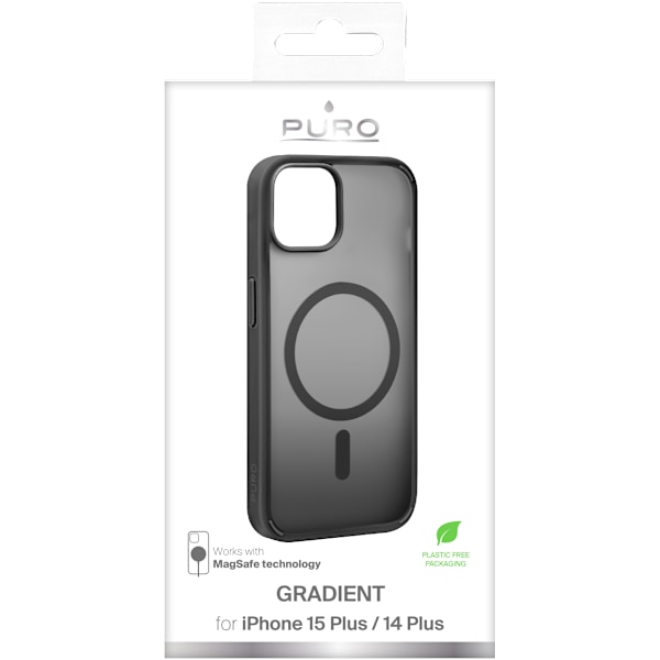 iPhone 15 Plus cover GRADIENT, black