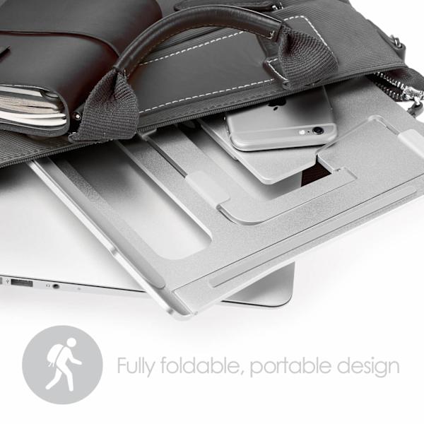 DESIRE2 Laptopställ Supreme Lite Portable 6 olika höjder Silver
