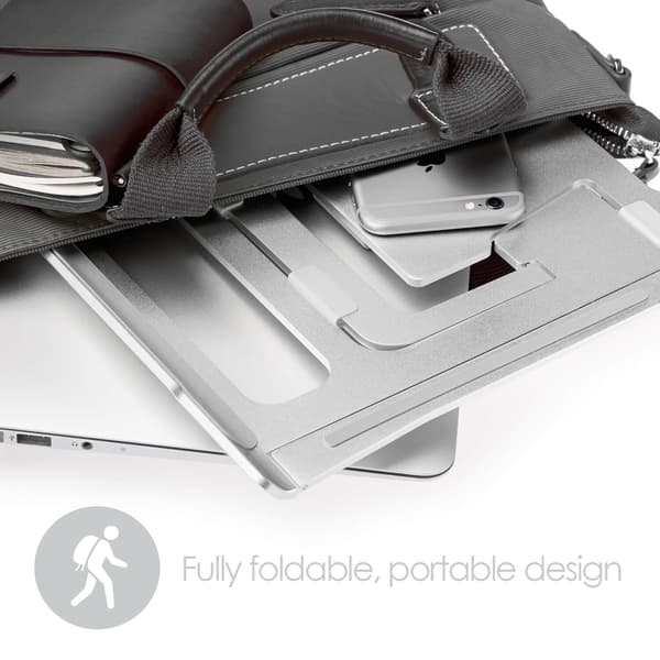 Laptopställ Supreme Lite Portable 6 olika höjder Silver