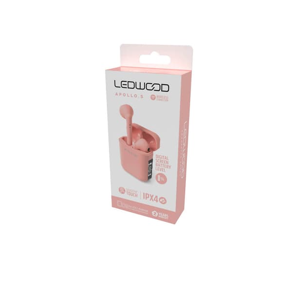 Hörlur Apollo TWS True Wireless In-Ear Rosa Mic