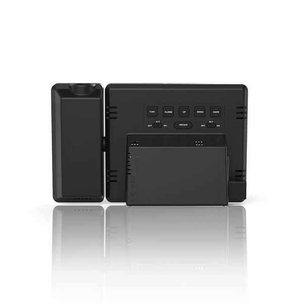 Väckarklocka Projektion Plus Charge Svart