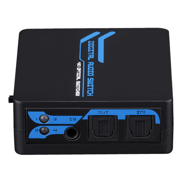 SPDIF/TOSLINK Digital Optic Au 4x1 Switch IR Remote Control