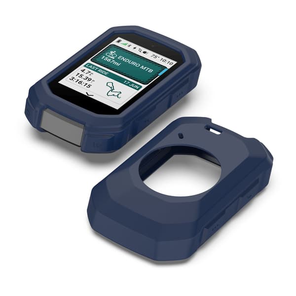 Silikonebeskyttelsesetui til Garmin Edge MTB - Optimal beskyttelse til din cykelcomputer Blue Blue