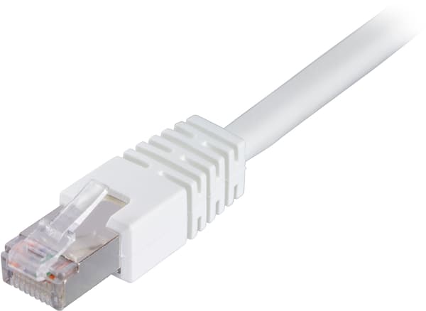 F/UTP Cat6 patch cable, LSZH, 0.75m, white