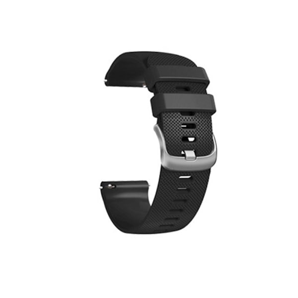 Hvid silikone urrem 20 mm til Garmin Active 5, Venu 2 Plus Sort