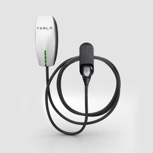 Vægmonteret EV-opladerholder til Tesla Model 3/X/S/Y (EU-stik)