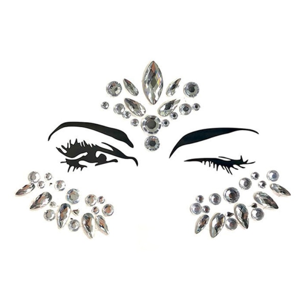 Festival Face Jewels Stickers Rhinestone Stickers  Model 2