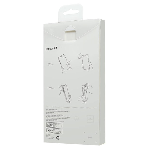 Baseus Crystal läpinäkyvä magneettikotelo ja karkaistu lasisetti iPhone 14 Pro Maxille