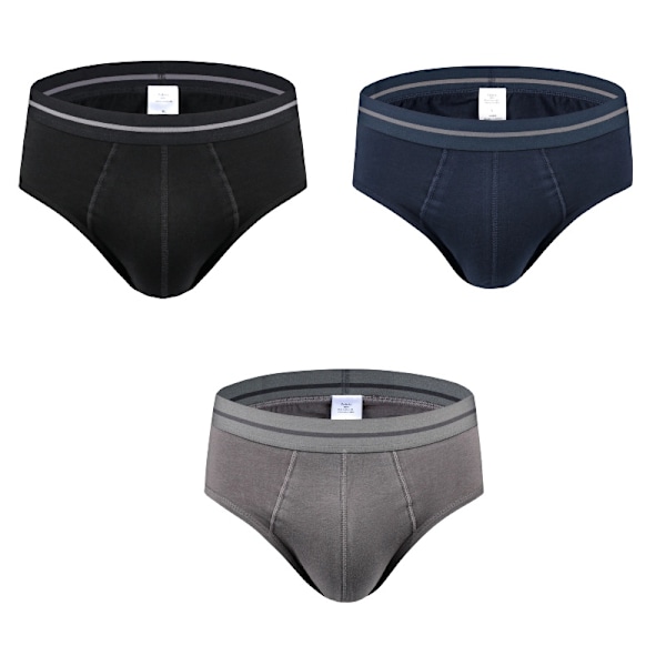 Herre bomulds briefs - Komfortabelt undertøj multipakke M