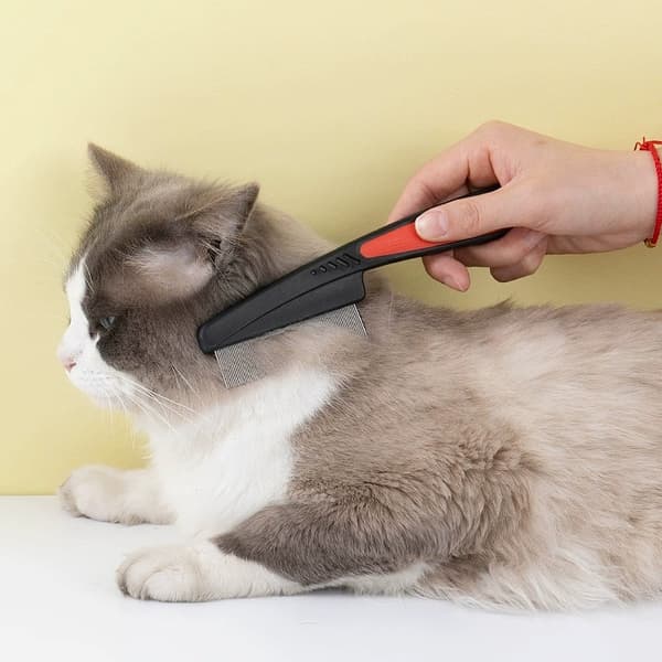 Loppekam til hunde og katte - loppekam med tænder i rustfrit stål