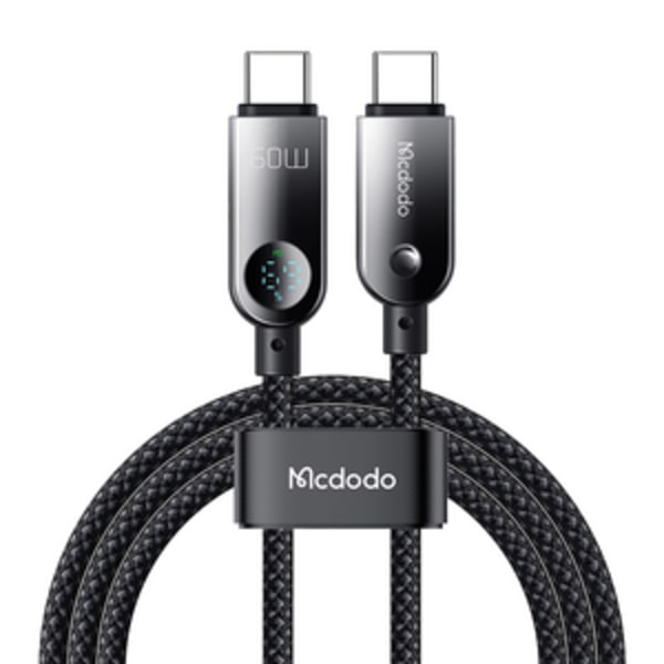 Mcdodo CA-4780 USB-C–USB-C 60 W datakaapeli 1,2 m (musta)