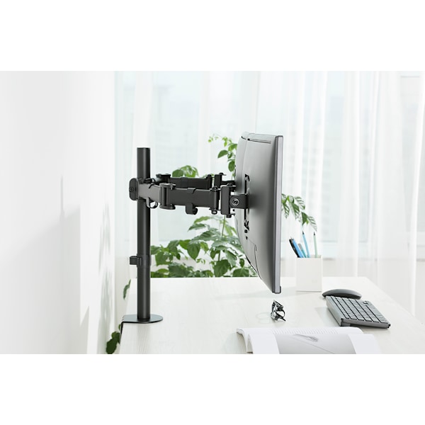 OFFICE Dual Desk Mount, tilt, swivel, rotate, 13"-27"